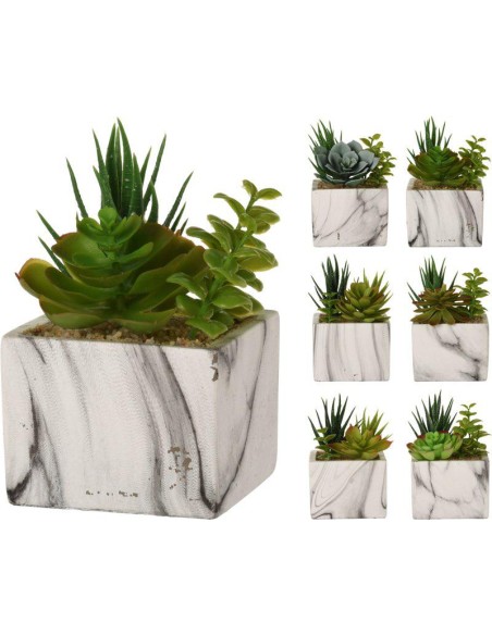 321000140-artificial plant square pot