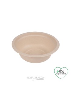 6vae035nt - set de 12 bols ronds en canne a sucre 950ml naturel