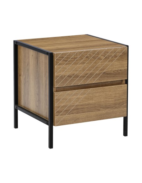 table de chevet affich bois oak