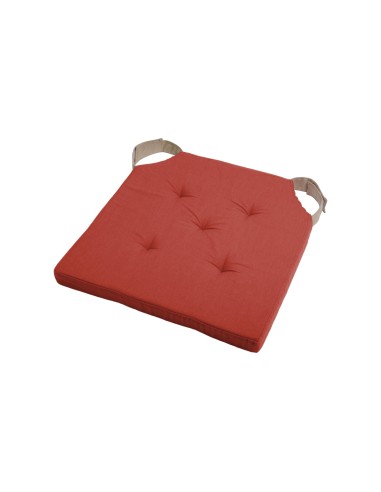 cu1490231gal-v - galette de chaise velcro duo terracotta/lin 38x38