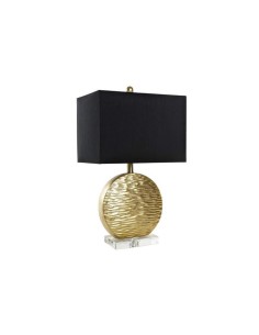 lampe de table résine polyester 36x24x62 doré