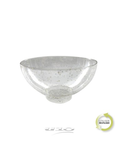 6vaj111or - set de 25 verrines paillettes en plastique reutilisable  ronde 50 ml