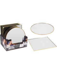 acc681510-plate mirror 25cm gold 2ass
