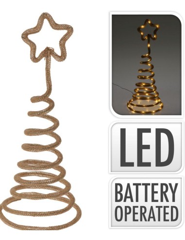 acw005140-rope tree with star 43cm