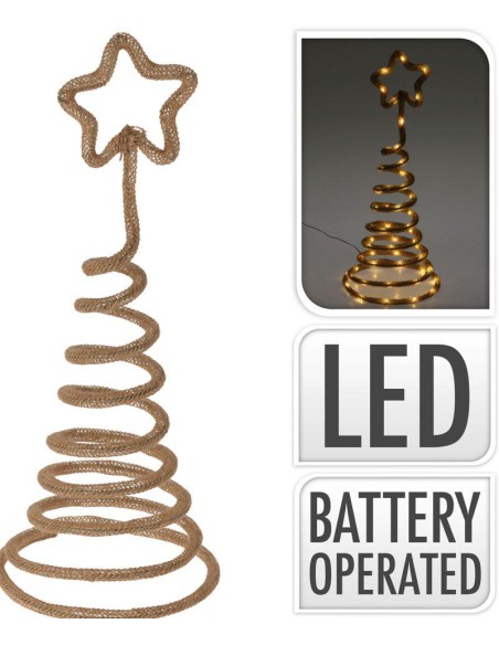 acw005140-rope tree with star 43cm