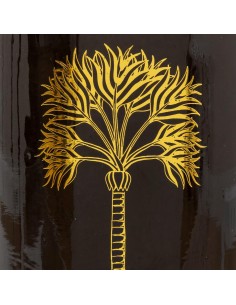 198202b - vase vr bouteille bou kaki h22