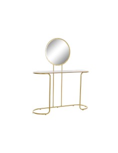 mb-178863-coiffeuse métal miroir 115x39x140 blanc