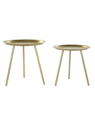 table auxiliaire pm métal 44x44x45 doré