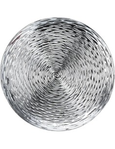 akx100710-plate wave design 33cm silver