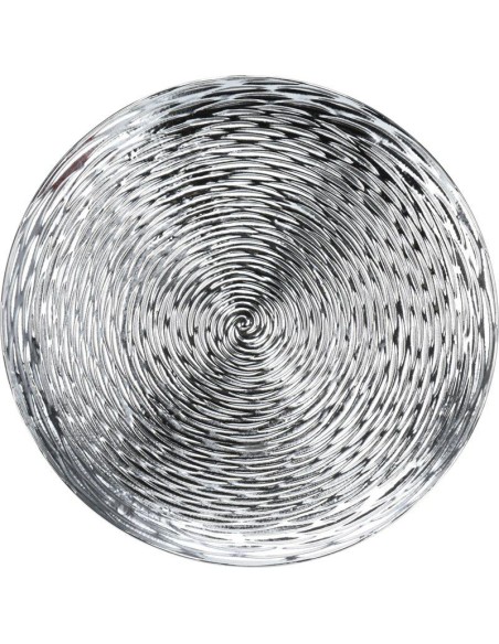 akx100710-plate wave design 33cm silver