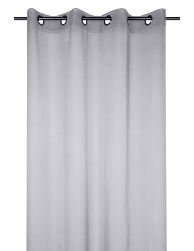 r61697005vl - voilage monna gris 135x260 - gris