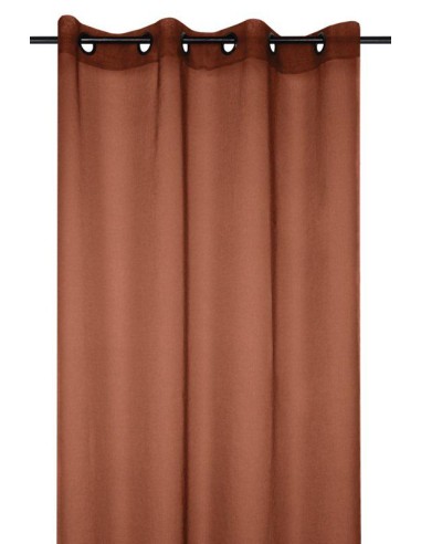 r61697017vl - voilage monna terracotta 135x260 - terracotta