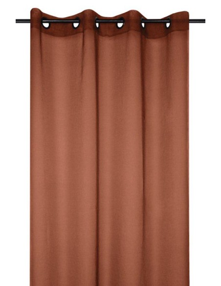 r61697017vl - voilage monna terracotta 135x260 - terracotta
