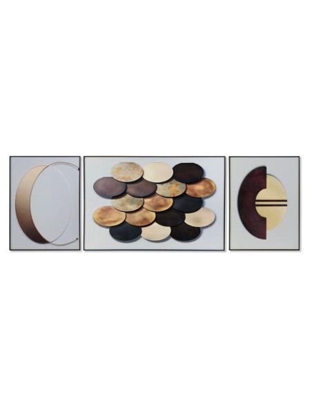 cu-187222-tableau set 3 aluminium mdf 120x3x80 abstrait
