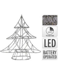 amz102320-xmas tree 30led 40cm silver