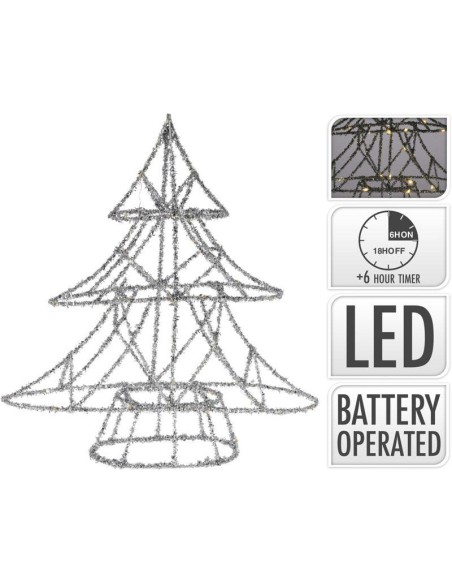 amz102320-xmas tree 30led 40cm silver