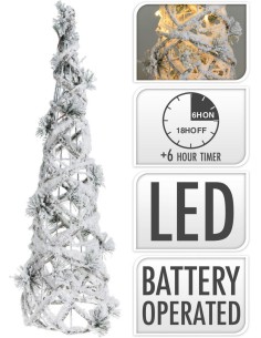 amz102640-cone 15led 60cm snow