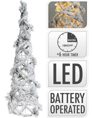 amz102640-cone 15led 60cm snow