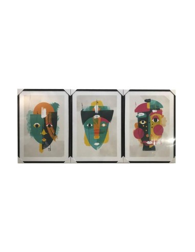 cu-187140-tableau ps mdf 50x3x70 visage abstrait 3 mod.