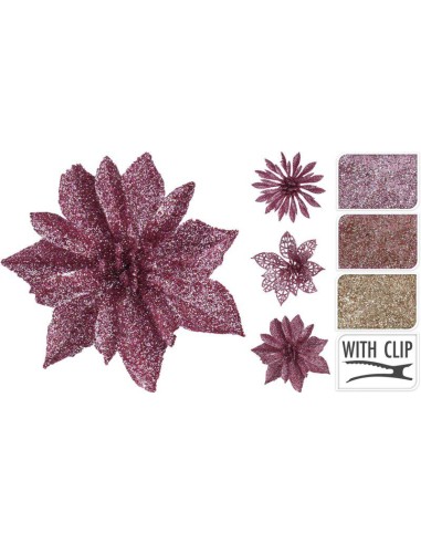 awr204000-fleur paillet&eacute:es sur clip - pp