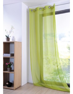 r61697009vl - voilage monna tilleul 135x260 - tilleul