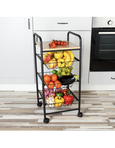 rack cyril 70 oak 3 etages