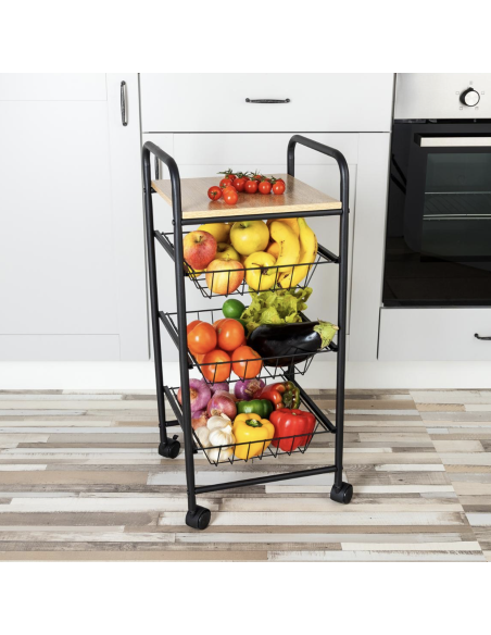 rack cyril 70 oak 3 etages