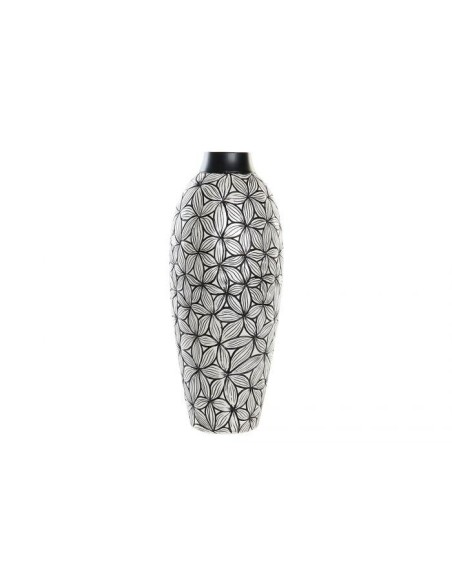 ld-189635-vase r&eacute:sine 18x18x43 fleurs noir