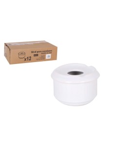 15535-cendrier 9x6cm blanc p. hotellerie