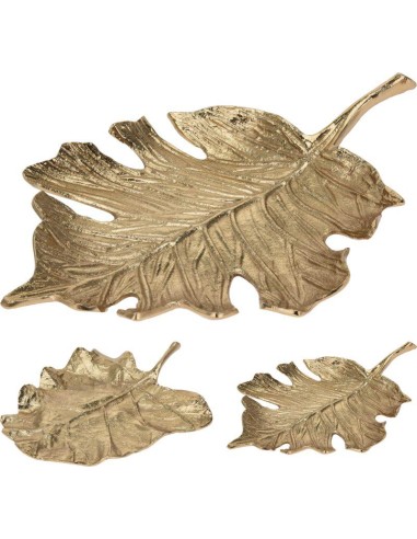 a98020850-leaf plate 39x33cm gold 2ass