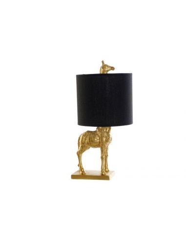 la-178885-lampe de table r&eacute:sine coton 23x20x42 girafe noir