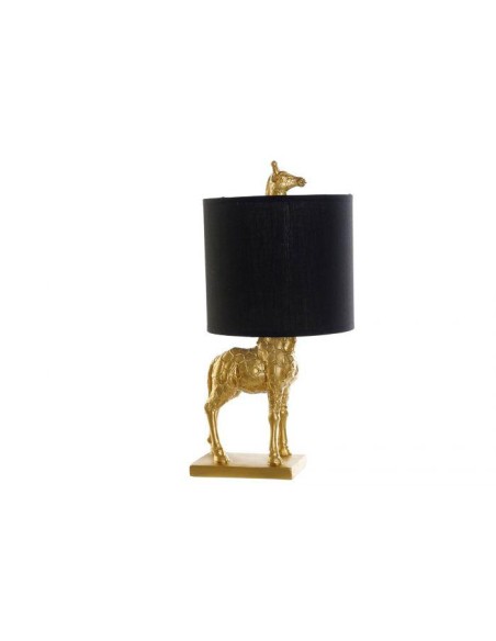 la-178885-lampe de table r&eacute:sine coton 23x20x42 girafe noir