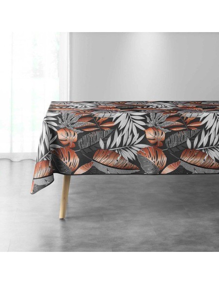 nappe rectangle 150 x 240 cm polyester imprime alianor anthracite