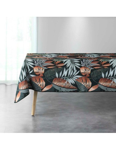 nappe rectangle 150 x 240 cm polyester imprime alianor kaki