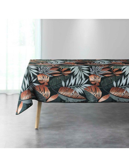 nappe rectangle 150 x 240 cm polyester imprime alianor kaki