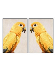 cu-186998-tableau ps 103x4,5x143 perroquet encadr&eacute: 2 mod.