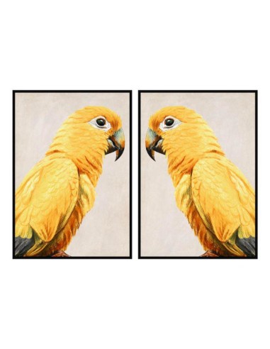 cu-186998-tableau ps 103x4,5x143 perroquet encadr&eacute: 2 mod.