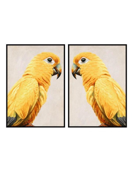 cu-186998-tableau ps 103x4,5x143 perroquet encadr&eacute: 2 mod.