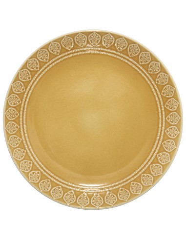 154825a-ass plate idylle f jaune 27cm