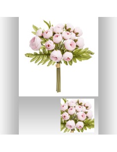155721b - bouquet 18 mini camel rose h30