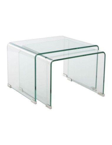 mb-175482-table auxiliaire set de 2 verre 48x45x31,5 12 mm.