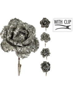 dh8055010-fleur paillette s/clip 11cm 4a