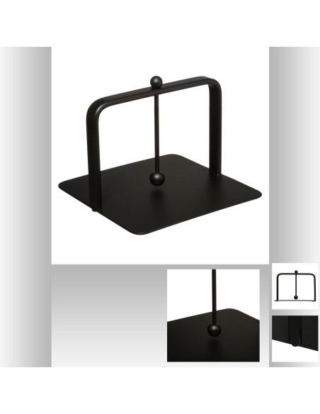 porte serviette aluminium atom L. 15 x P. 15 x H. 11,5 cm