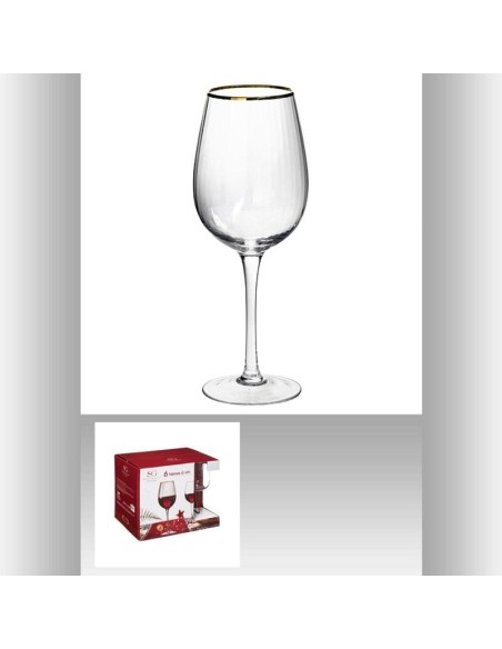 verre vin x6 merveilleux 38cl