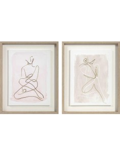 cu-187362-tableau mdf 42x3x52 femme abstraite encadré 2 mod.