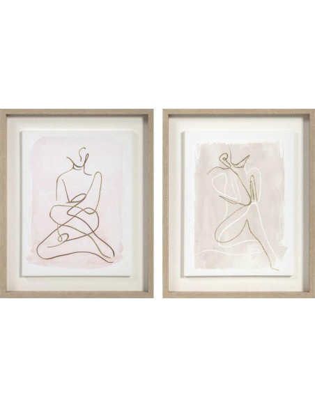 cu-187362-tableau mdf 42x3x52 femme abstraite encadré 2 mod.