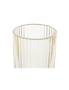 vase verre 7x7x19,5 jaune