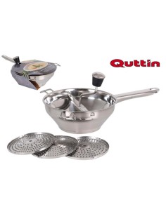 pressepuree acier avec 3 disques 20cm