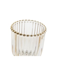 vase verre 7,5x7,5x15 jaune