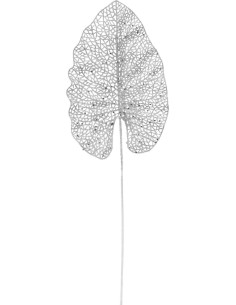 yza000210-branche paillette 67cm argente